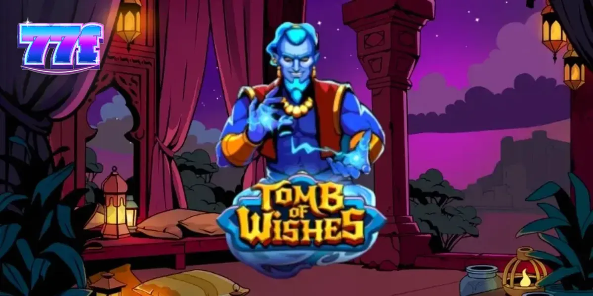 Interface do jogo Tomb of Wishes com símbolos árabes e grade de cluster